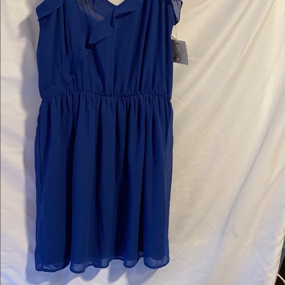 Zara Trafaluc blue dress Sz M - Picture 8 of 10